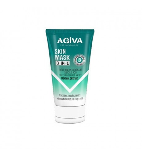 Agiva skin mask 3 in 1 menthol crystals 150ml